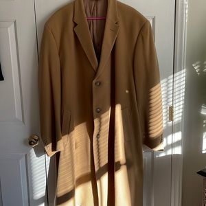 Mens JoS A Bank wool coat size 50L new